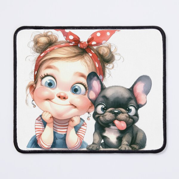 Artikelvorschau, Süßes lustiges Mädchen und Hund! entworfen und verkauft von fribabywonder.
