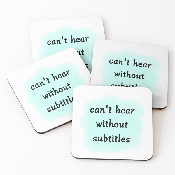 Item preview, Can't hear without subtitles - B designed and sold by CreativeKari.