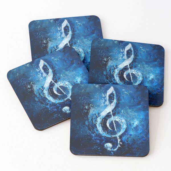 Item preview, Music note in shades of blue designed and sold by dcrc.
