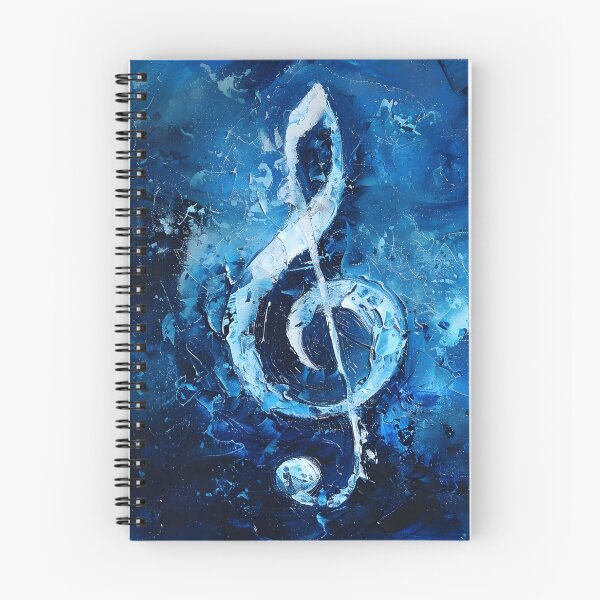 Item preview, Music note in shades of blue designed and sold by dcrc.