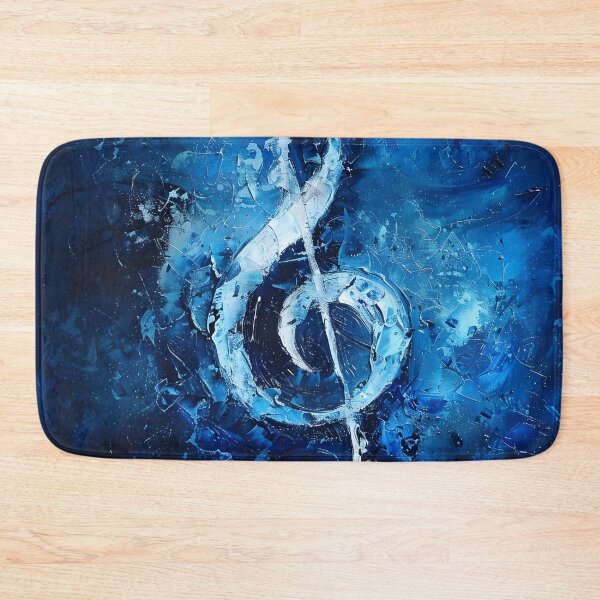 Item preview, Music note in shades of blue designed and sold by dcrc.