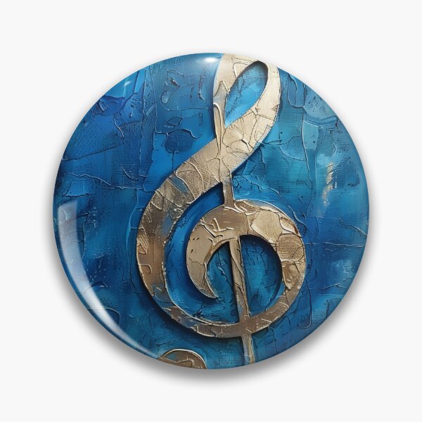 Item preview, music note in shades of blue designed and sold by dcrc.