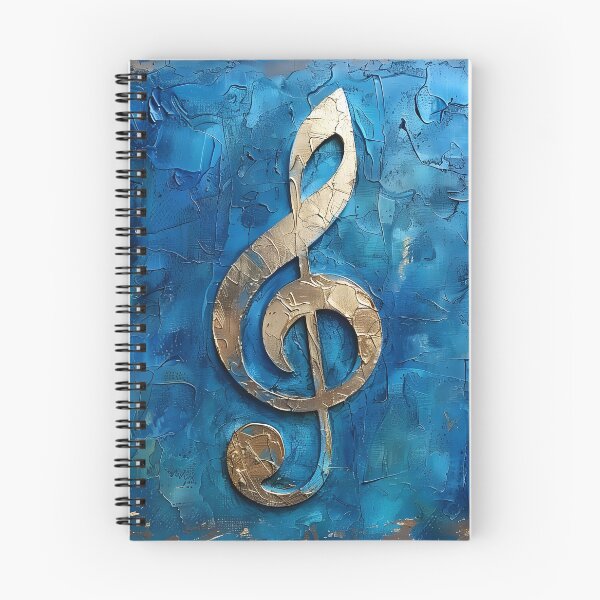 Item preview, music note in shades of blue designed and sold by dcrc.