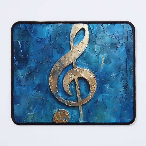 Item preview, music note in shades of blue designed and sold by dcrc.
