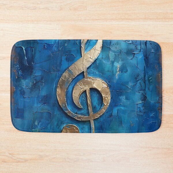 Item preview, music note in shades of blue designed and sold by dcrc.