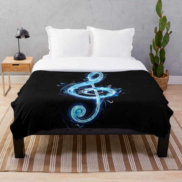 Item preview, Nota musical en tonos de azul. designed and sold by dcrc.