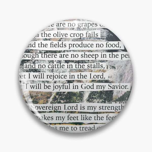 Item preview, yet I will rejoice - habakkuk 3 collage art designed and sold by Sarah Rosie Studios.