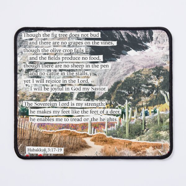 Item preview, yet I will rejoice - habakkuk 3 collage art designed and sold by Sarah Rosie Studios.