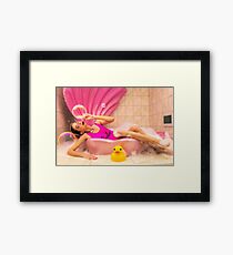Barbie Bath Framed Print