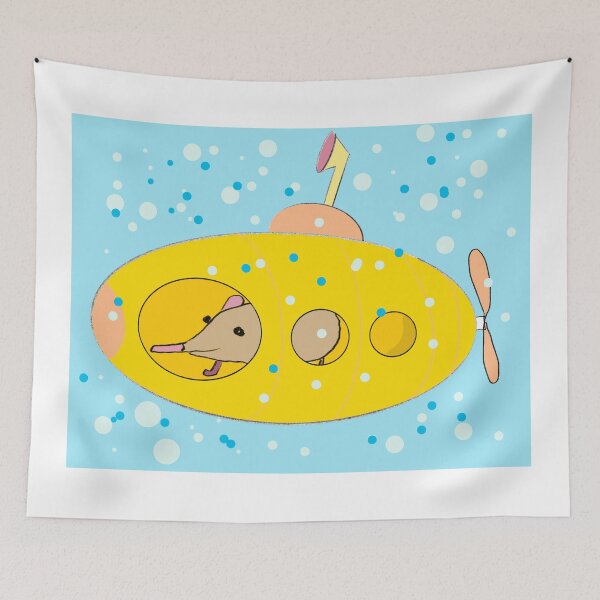 Item preview, A shrew in a tiny submarine.  Just because. designed and sold by K Mussack.