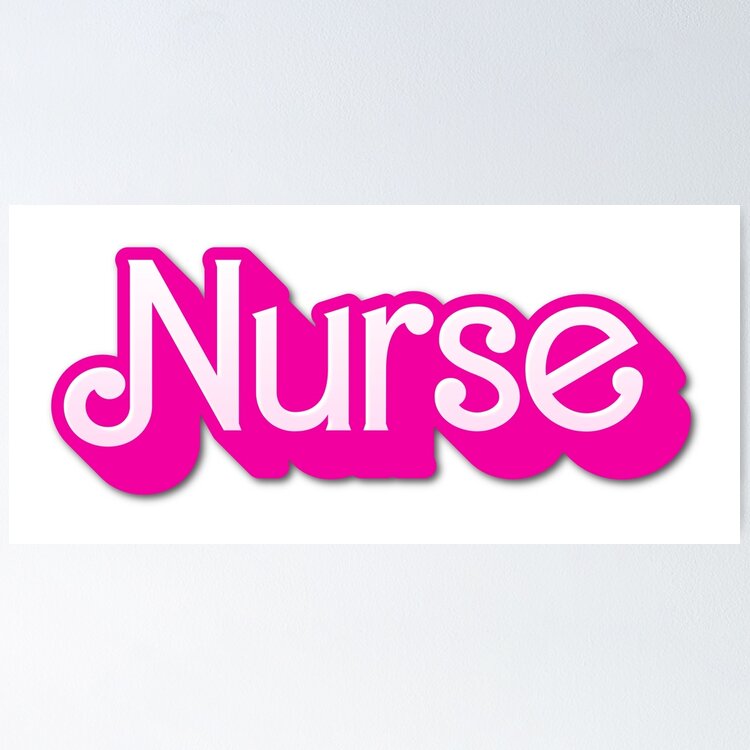 Nurse Hot Pink Sticker