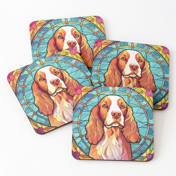 Item preview, Brittany Spaniel Stained Glass  designed and sold by TheAnimalZ00.