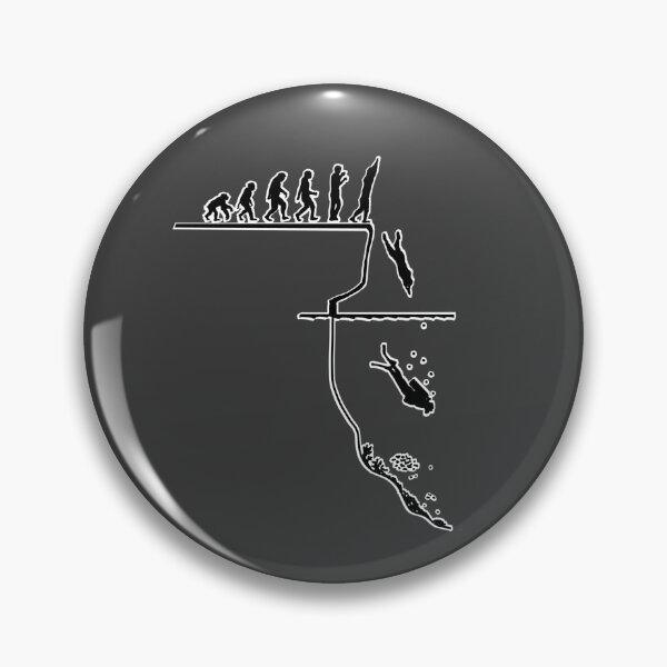 Item preview, Evolution of diving, for scuba divers designed and sold by NoticePrint.