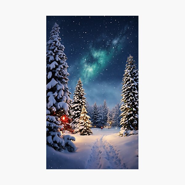 Item preview, Starry Night in Winter Wonderland designed and sold by John v p.