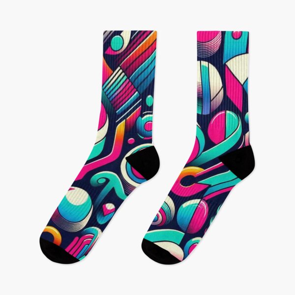 Artikelvorschau, 1980 abstraktes Design Pink und Blau entworfen und verkauft von Blessinger77.