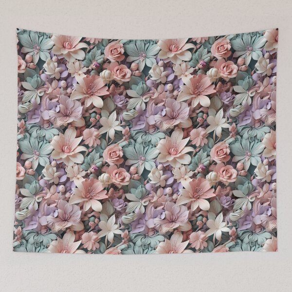 Item preview, Chic Blooms: Fashionable Pastel Flower Collection designed and sold by InspireHubWear.