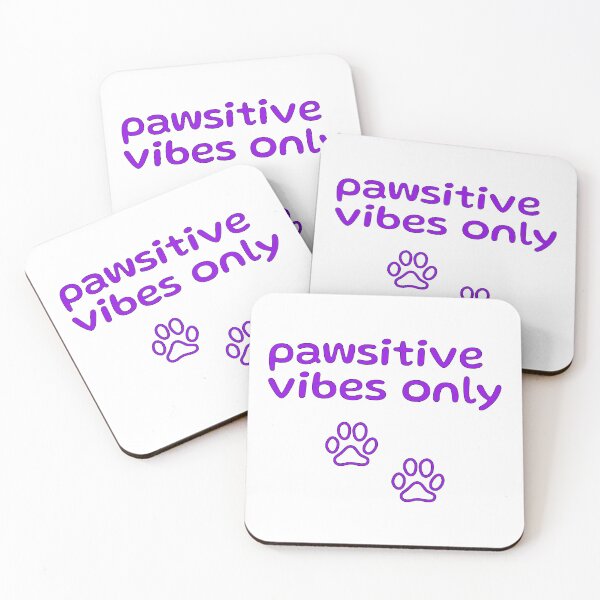 Item preview, Pawsitive Vibes (Purple) designed and sold by DesignsByKazu.