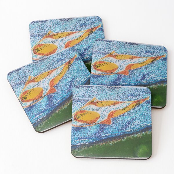 Item preview, Colourful Koi Dotwork designed and sold by Drawn By Hand Designs.