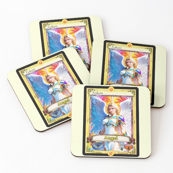 Item preview, Token Angel - Vibrant Armor - 4/4 Flying - 1st Edition designed and sold by Rogue Wizard.