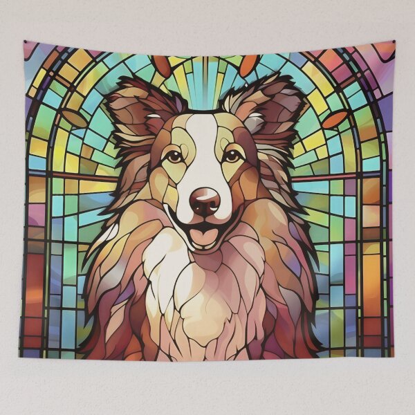 Item preview, Collie Stained Glass  designed and sold by TheAnimalZ00.