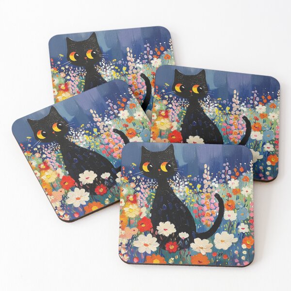 Item preview, Cat And Flowers designed and sold by SallieIrma.