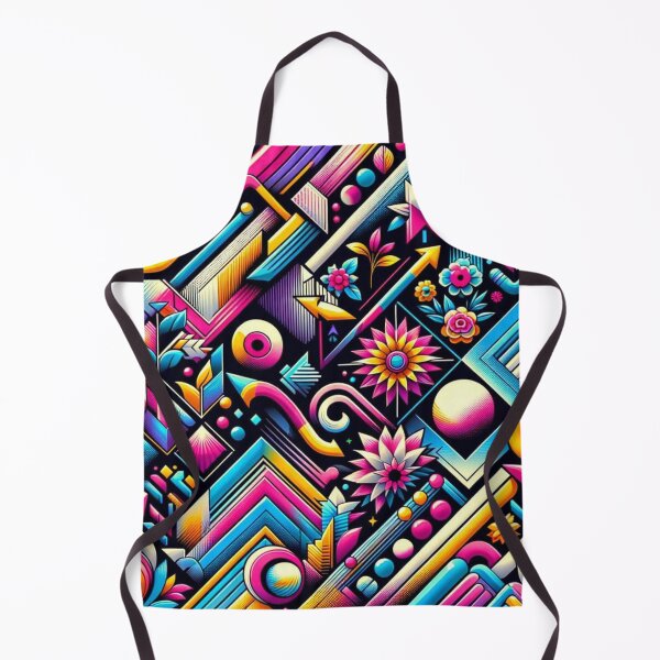 Item preview, Design 1980 Retro Floral Abstract Pink Orange Blue designed and sold by Blessinger77.