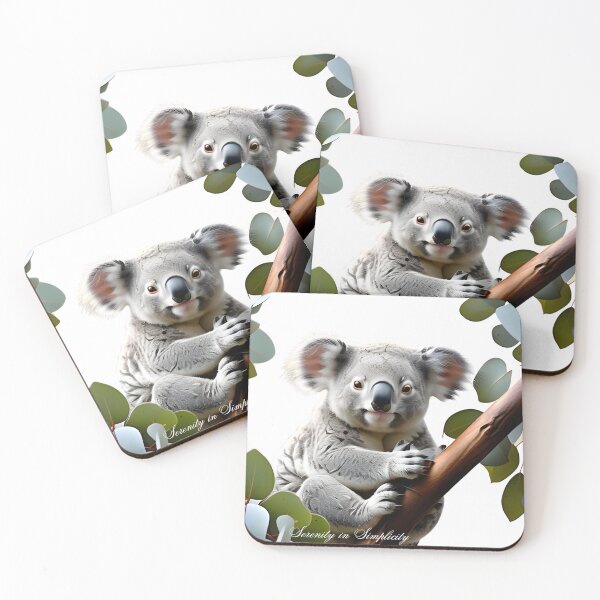 Item preview, Peaceful Koala in Serene Repose in a Eucalyptus Tree designed and sold by AspirationalArt.