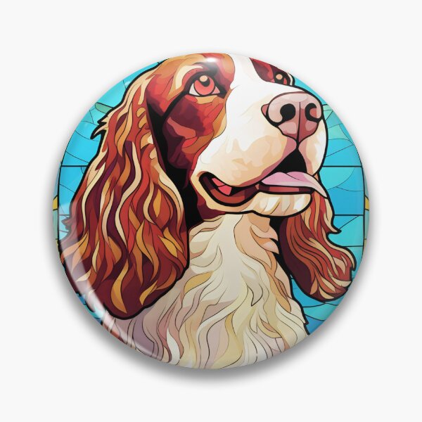 Artikelvorschau, Englischer Springer Spaniel Buntglas entworfen und verkauft von TheAnimalZ00.