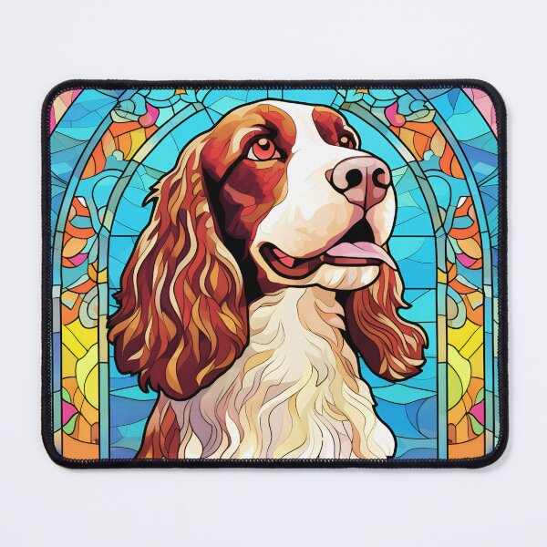 Artikelvorschau, Englischer Springer Spaniel Buntglas entworfen und verkauft von TheAnimalZ00.