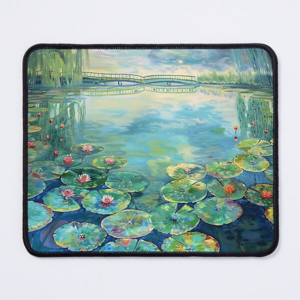 Item preview, Peaceful Water Lily Pond designed and sold by SallieIrma.