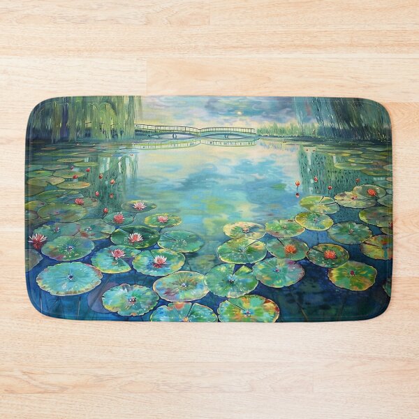 Item preview, Peaceful Water Lily Pond designed and sold by SallieIrma.
