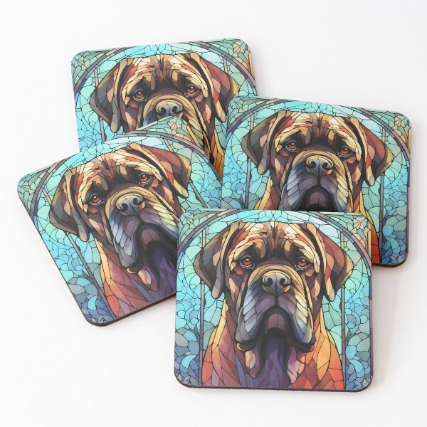 Item preview, English Mastiff Stained Glass  designed and sold by TheAnimalZ00.