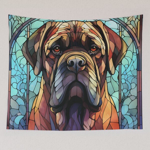 Item preview, English Mastiff Stained Glass  designed and sold by TheAnimalZ00.
