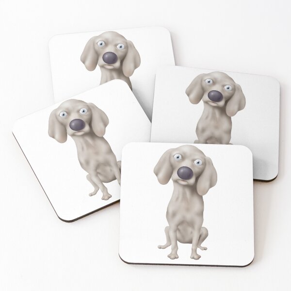 Item preview, Weimaraner 2 Cartoon Dog designed and sold by mistersmileyfac.