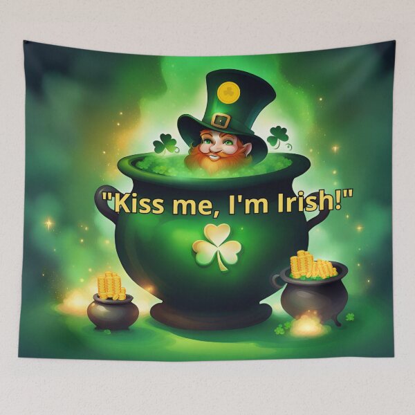 Item preview, Saint Patrick Leprechaun kiss me I'm Irish designed and sold by Astralia.