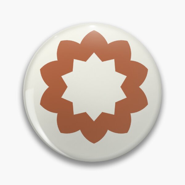 Item preview,  Caramel Flower Star Circle Pattern On A Cream Background designed and sold by KeksWorkroom.
