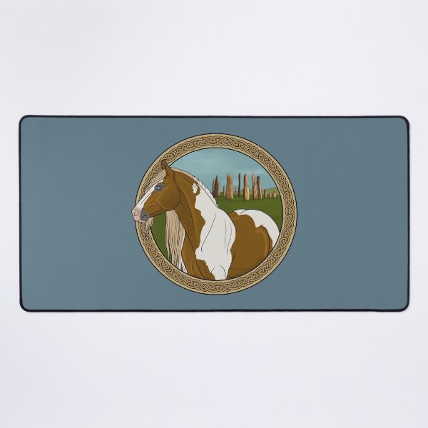 Item preview, Celtic Gypsy Vanner Horse with Calanais Standing Stones designed and sold by DappledMoon.