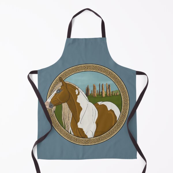 Item preview, Celtic Gypsy Vanner Horse with Calanais Standing Stones designed and sold by DappledMoon.