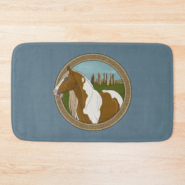 Item preview, Celtic Gypsy Vanner Horse with Calanais Standing Stones designed and sold by DappledMoon.