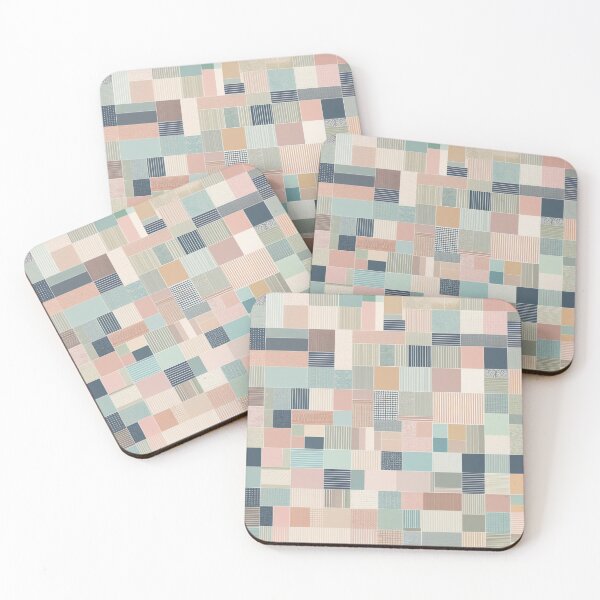 Item preview, block cross point linier pattern lite pastel tone designed and sold by JangmiHorang.