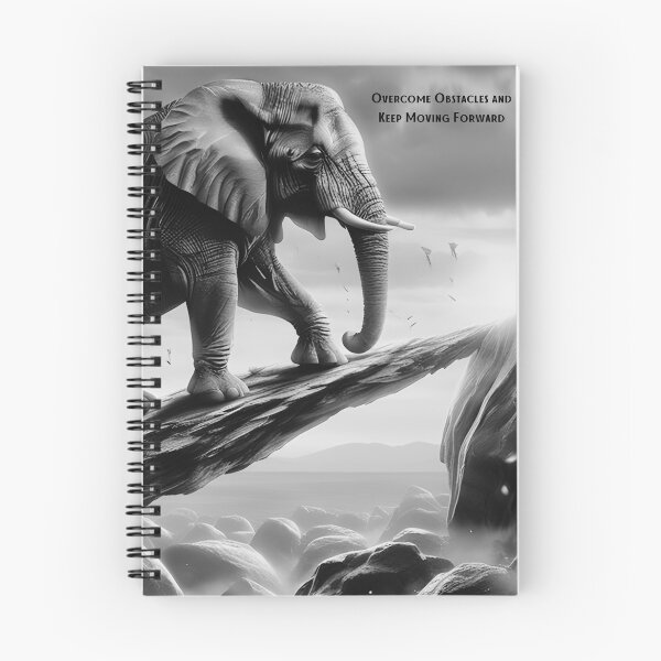 Item preview, A determined & unwavering elephant overcoming obstacles designed and sold by AspirationalArt.