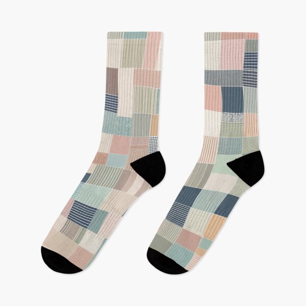 Item preview, block cross point linier pattern lite pastel tone designed and sold by JangmiHorang.