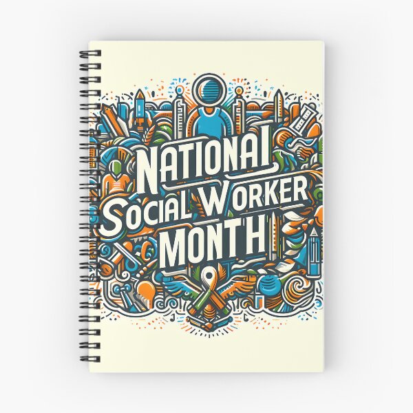 Item preview, National Social Worker Month, typography designed and sold by maxmaj.