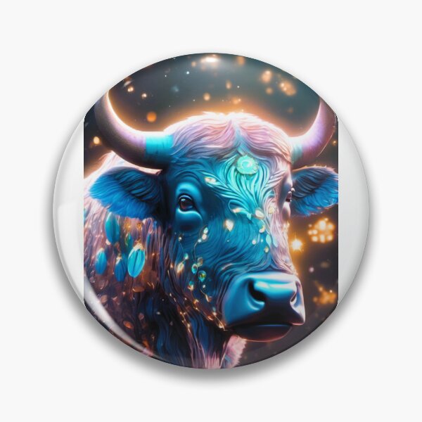 Item preview, cosmic bioluminescence buffalo head designed and sold by janjacbu.