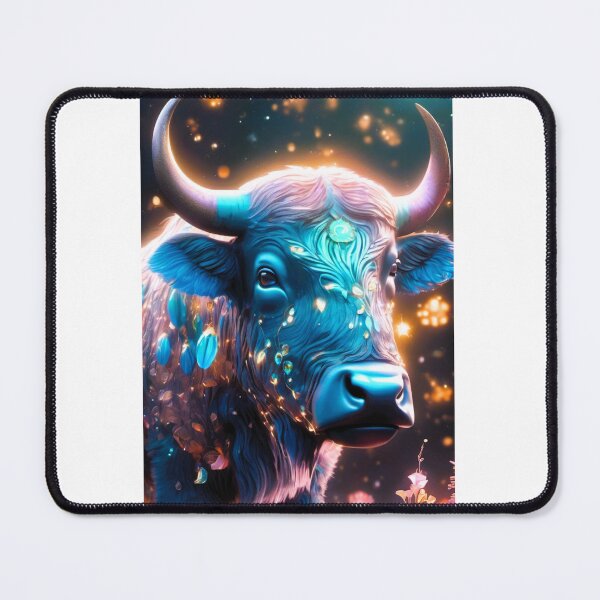 Item preview, cosmic bioluminescence buffalo head designed and sold by janjacbu.