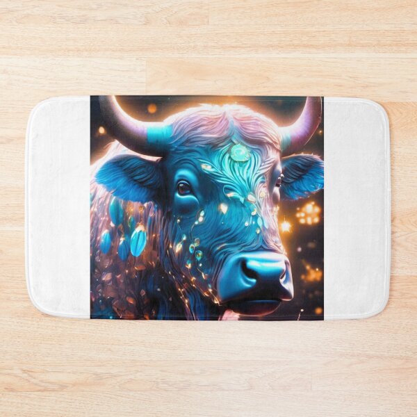 Item preview, cosmic bioluminescence buffalo head designed and sold by janjacbu.