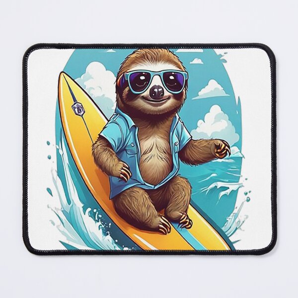 Item preview, Surfing Sloth designed and sold by likbatonboot.