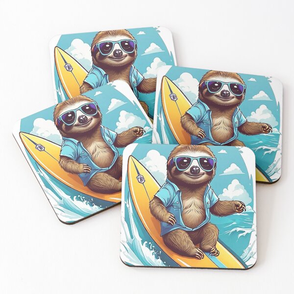 Item preview, Surfing Sloth designed and sold by likbatonboot.