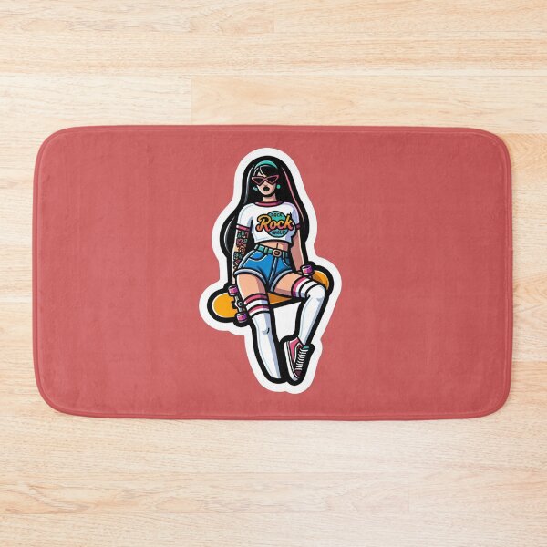 Item preview, Skater Girl in Thigh High Socks and Shorts designed and sold by PinUpPizzazz.