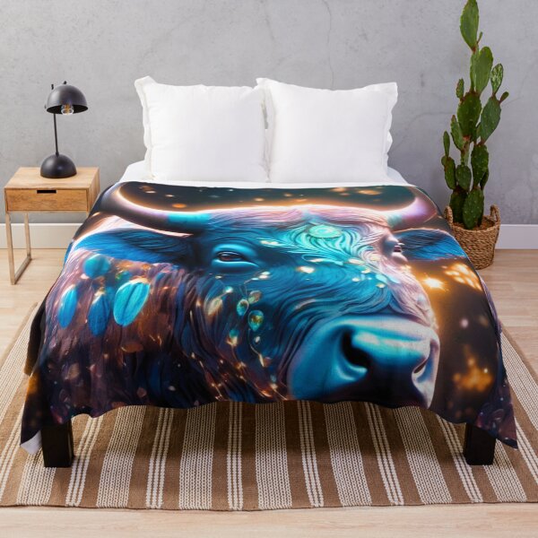 Item preview, cosmic bioluminescence buffalo head designed and sold by janjacbu.
